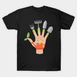 Funny Plant Lady Gift - Edward Gardening Hands T-Shirt